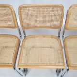Set of 4 cesca chairs by marcel breuer