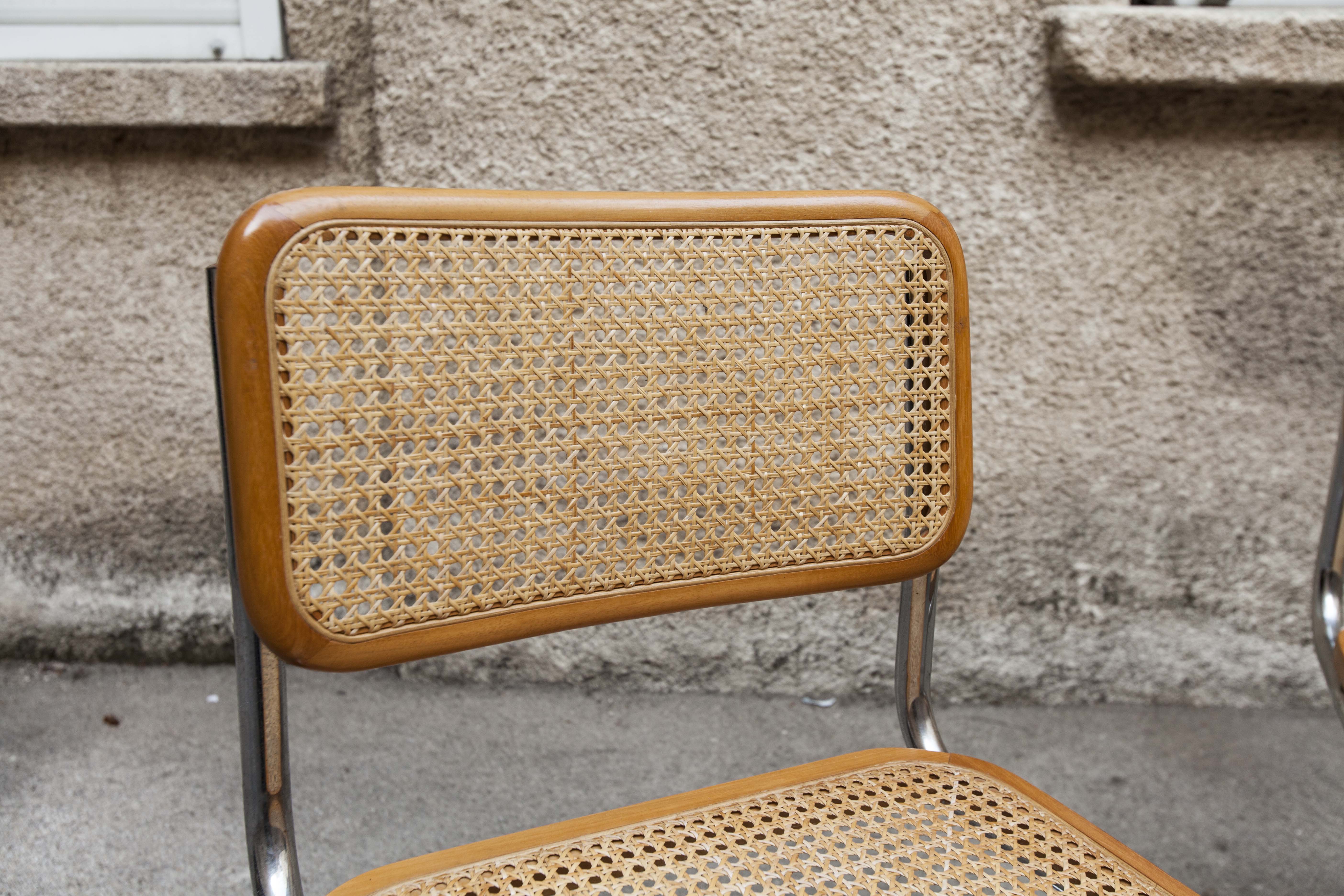 Pair of chairs, Marcel Breuer B 32