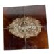 Ensemble de 3 tables gigognes vintage / tables d'appoint avec céramique