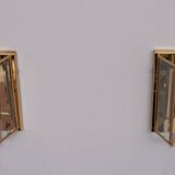 Pair Hollywood Regency Brass Wall lamps 1970s Germany