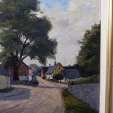 Gustav Berlin, Swedish painting, Oil on Panel, 1967