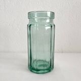 Vintage faceted glass jar vase