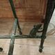 Pair of patinated bronze stools in the spirit of Giacometti.