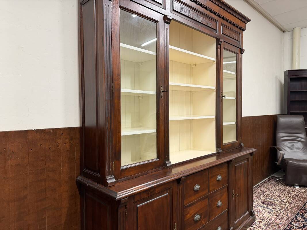 Classic English Apothecary Cabinet Bookcase