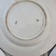 4 old flat plates iron earth blue earthenware mismatched
