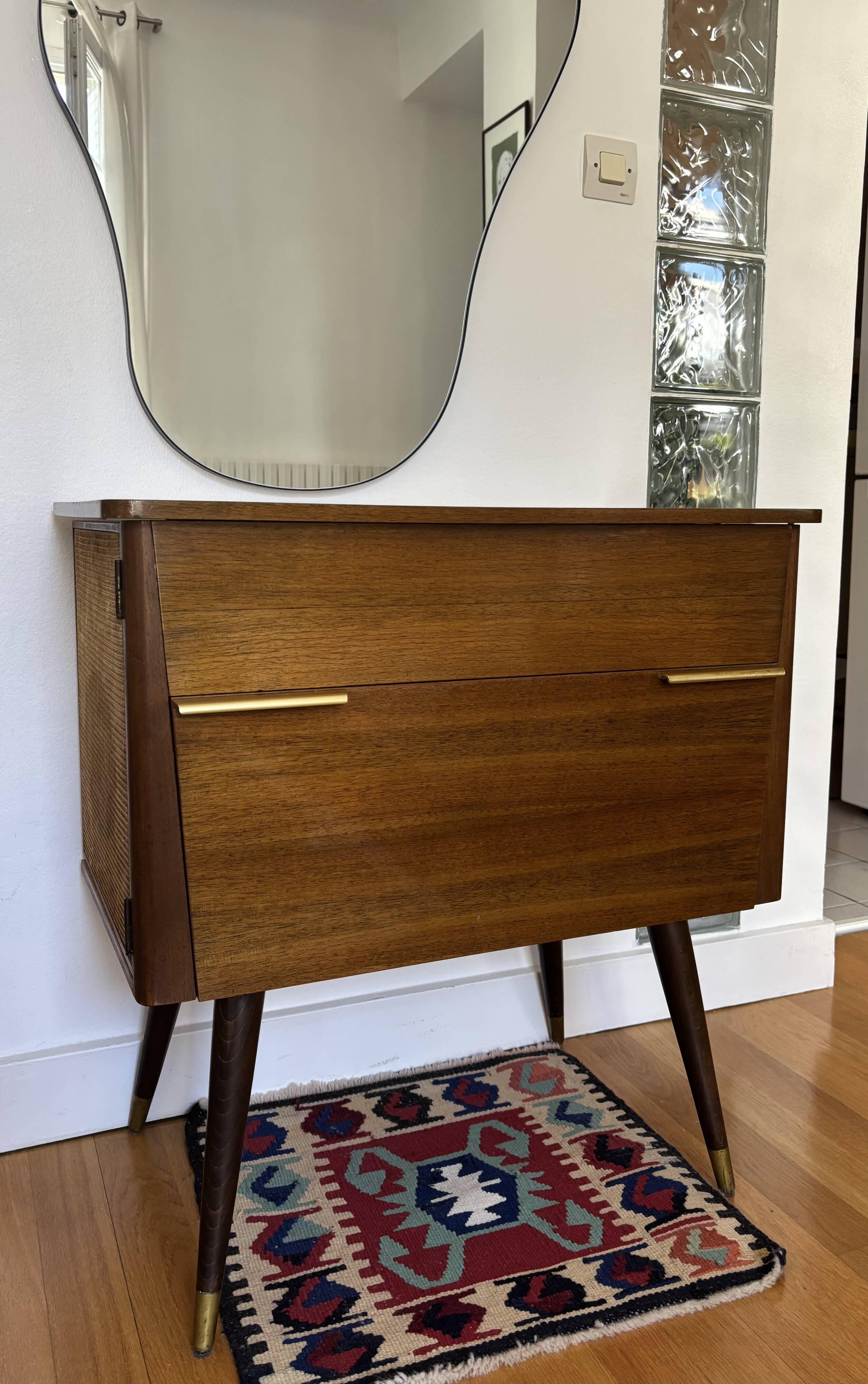 Vintage Schaub Lorenz Furniture Transformed into a Bar/Storage Unit