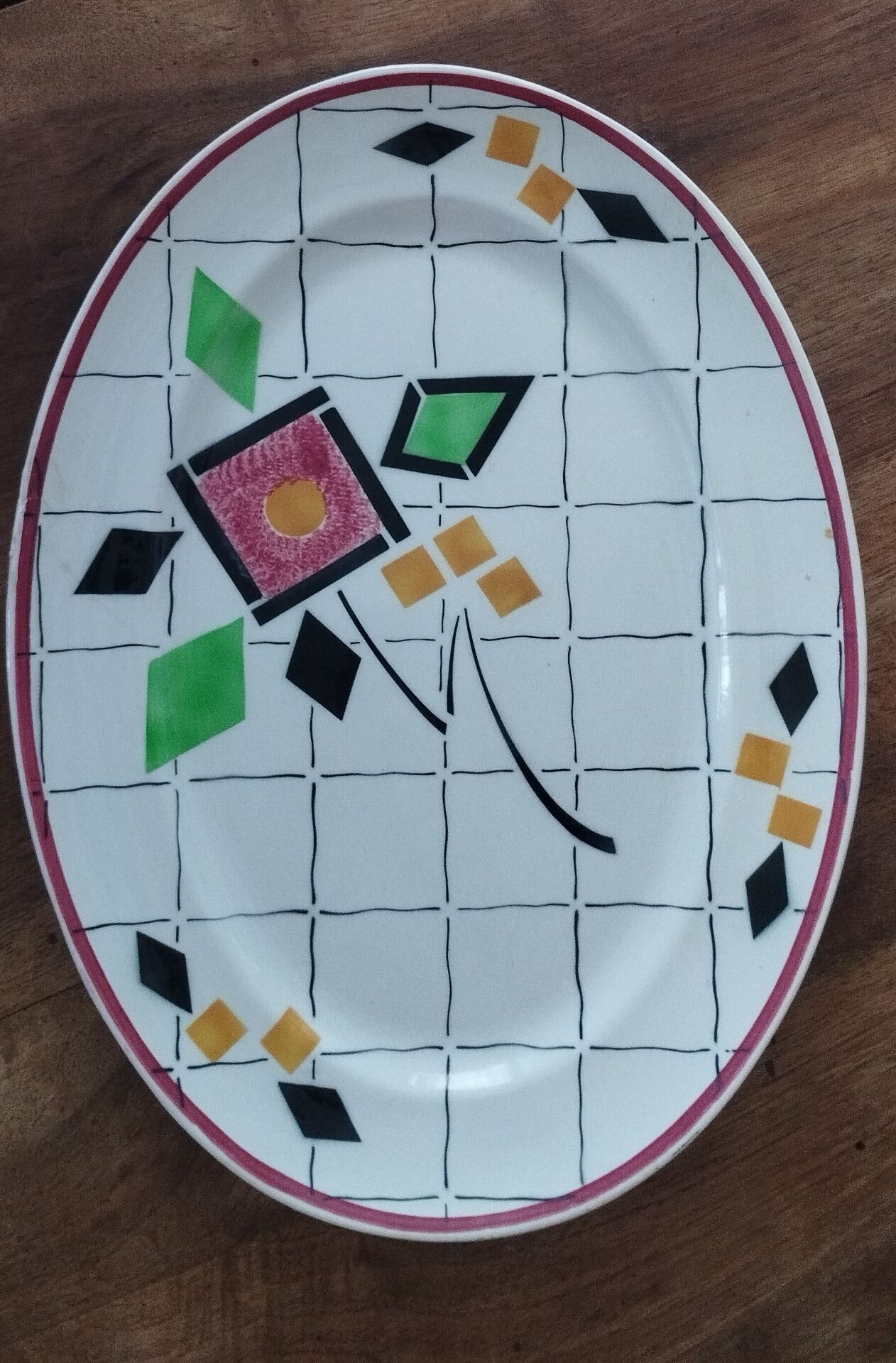 8 plates Creil Montereau model Fanchon