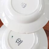 Lot de 2 assiettes  Badonviller congo
