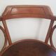 Wooden bistro chair with armrests