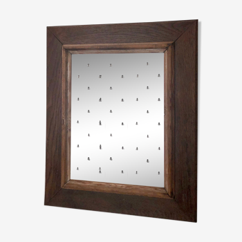 Miroir rectangulaire en bois 22x31cm