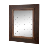 Wooden rectangular mirror 22x31cm