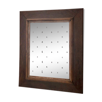 Wooden rectangular mirror 22x31cm