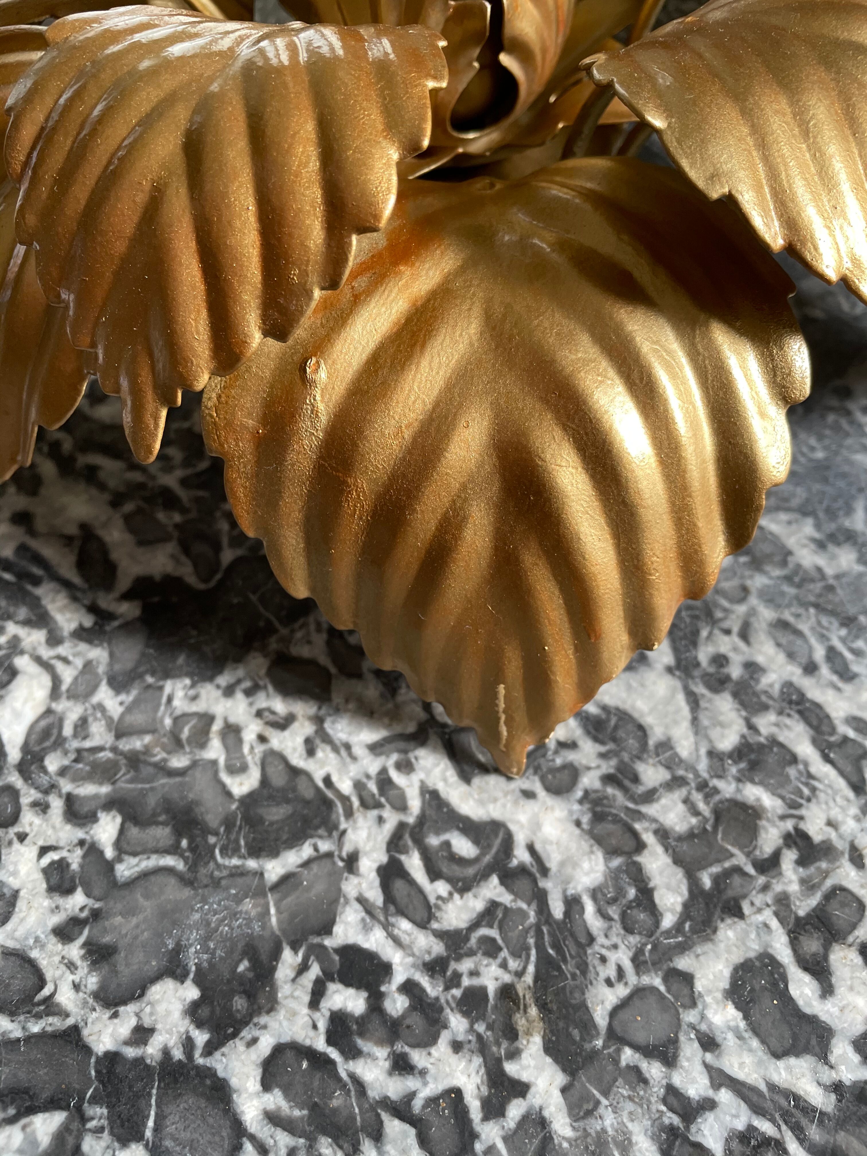 Wall light golden flower