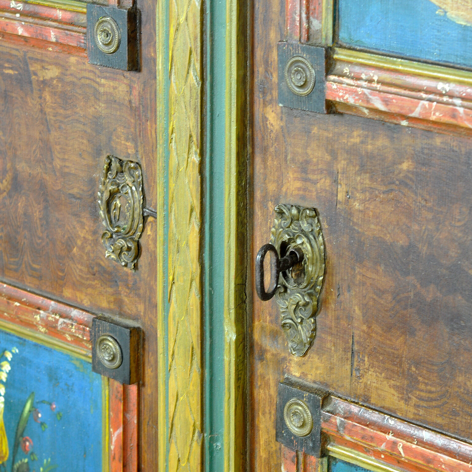 German folk art wedding chest, 1842