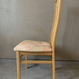 Magnificent set of 6 Italian high back dining chairs from the 20th century