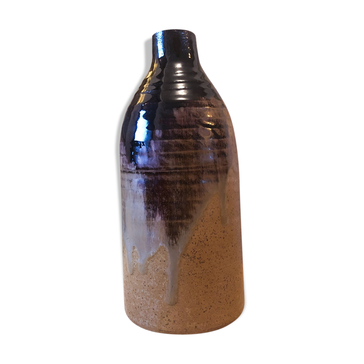 Vase en céramique bi-ton