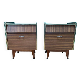 Pair of vintage bedside tables