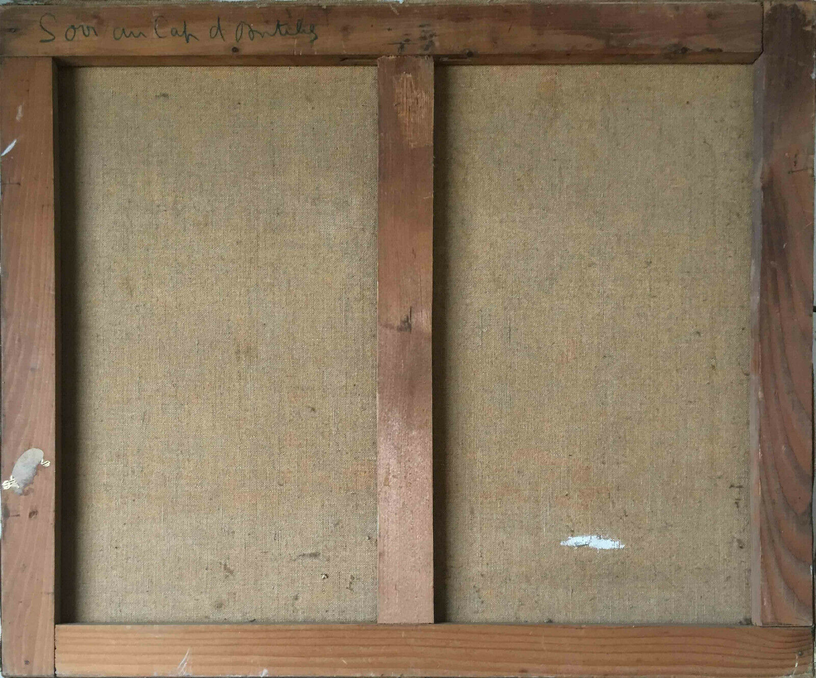 Marine "Evening in Cap d'Antibes" signed around 1950