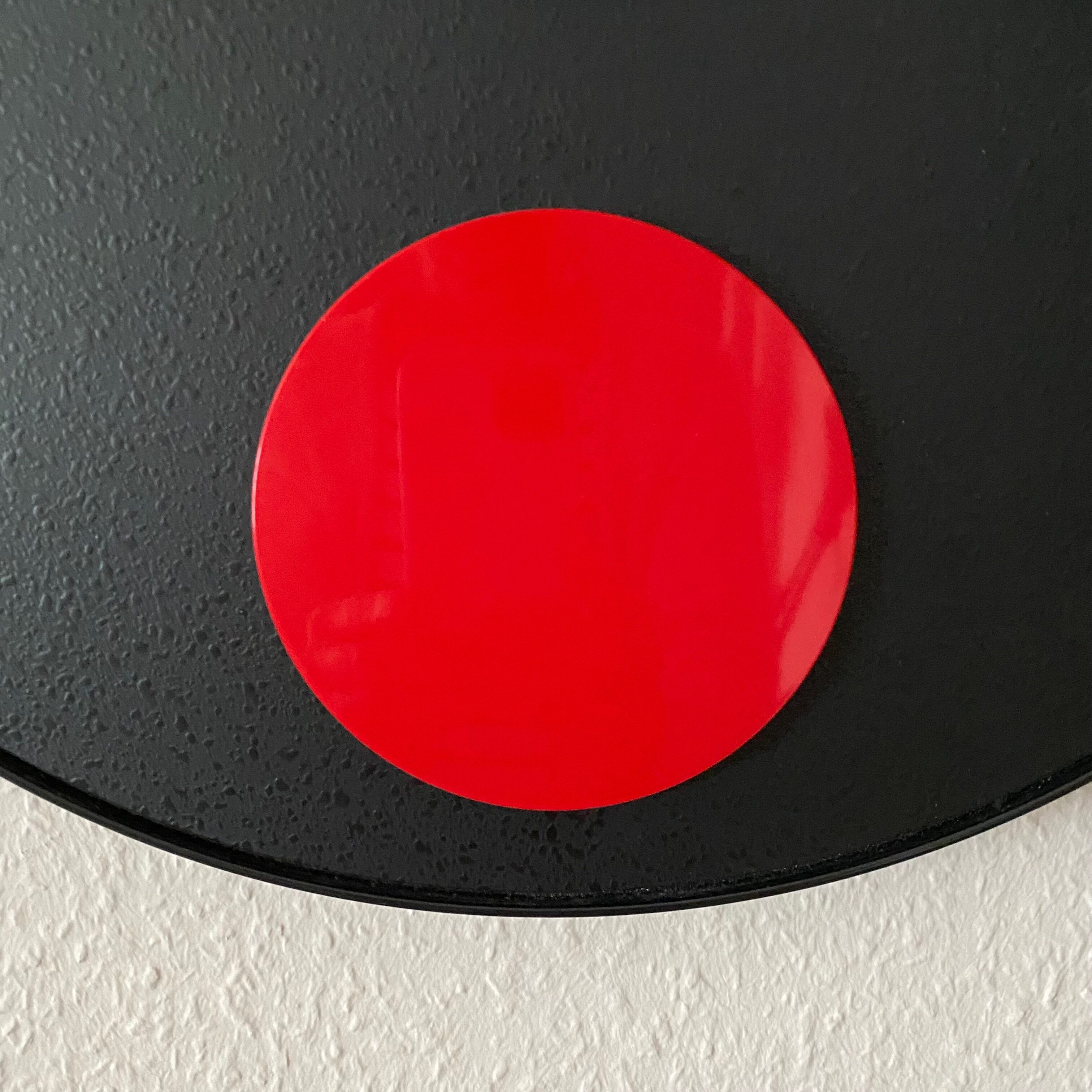 Rexite wall clock Contrattempo, postmodern, Memphis style, made in Italy.