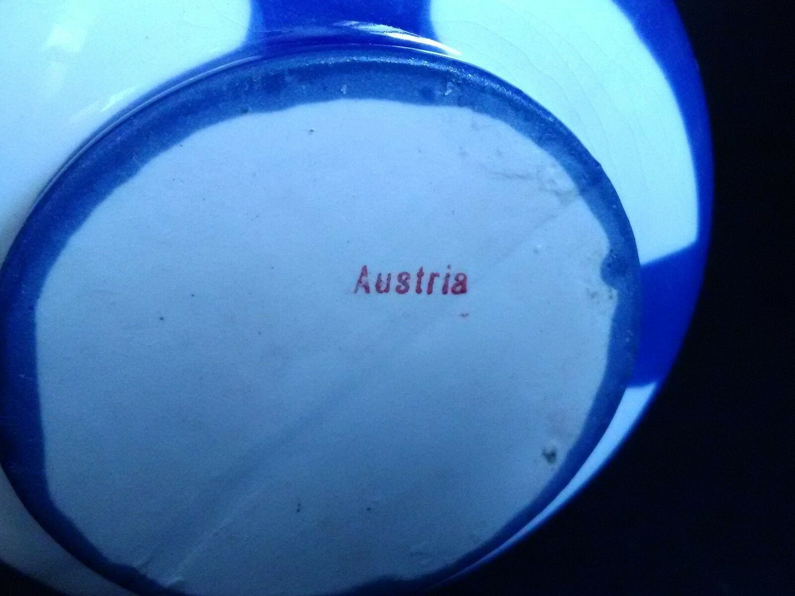 Porcelain ball vase floral decoration Austria