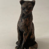 Chat on the lookout original art sculpture