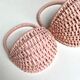 Vintage wall pans in woven wicker