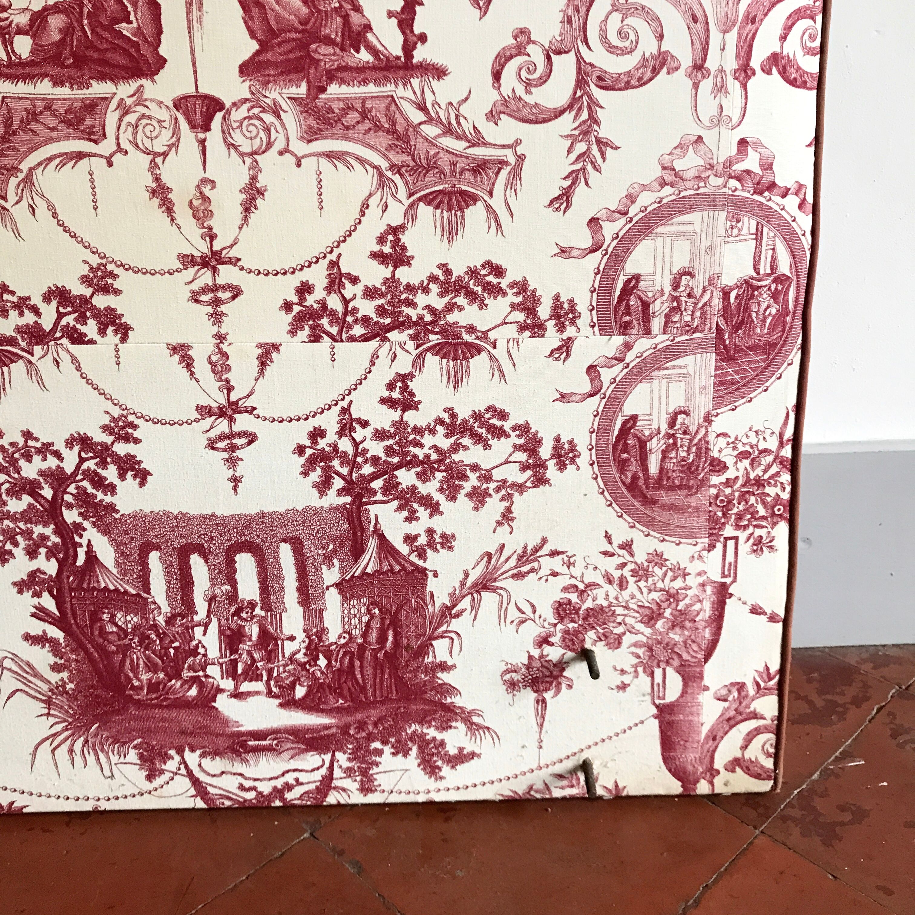 Fabric headhead Toile de Jouy