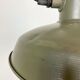 Vintage green army pendant lamp, 1960s