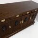 Large buffet with 4 doors in oak and mahogany - early 20th century