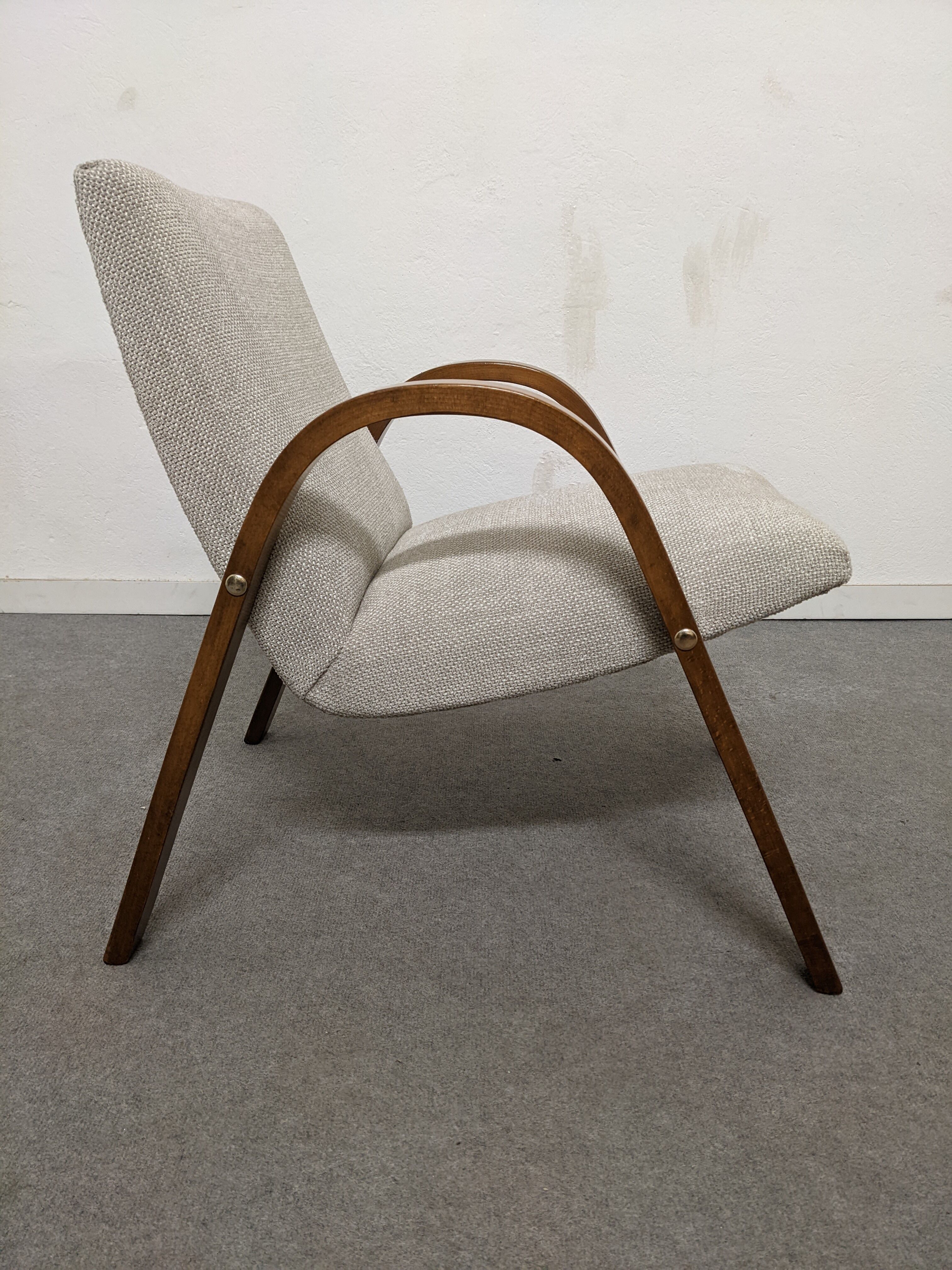 Pair of Bow Wood armchairs from the 50s/60s by Steiner