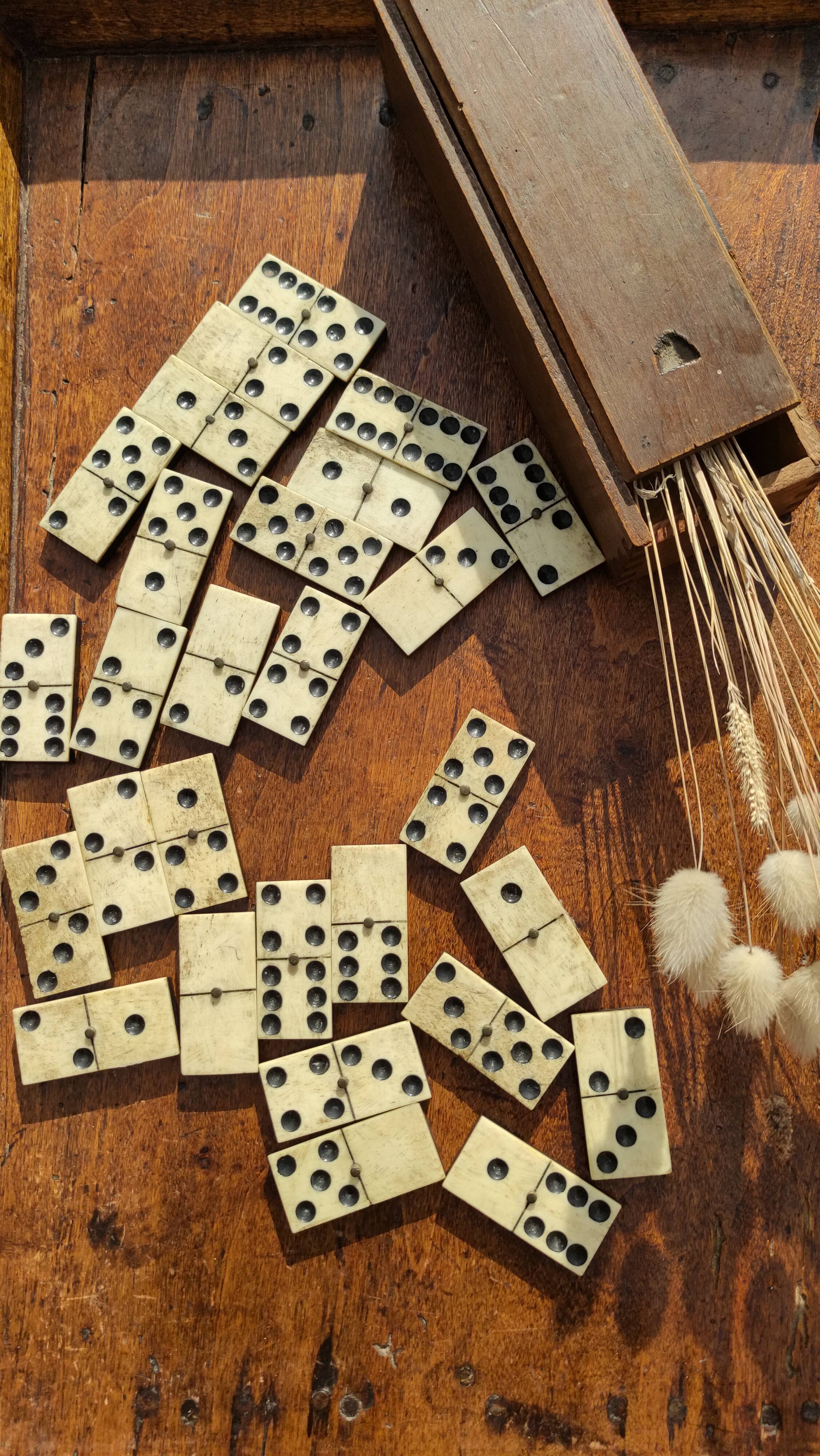 Game of ancient dominoes with its original box