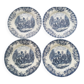 4 Johnson Bros porcelain dinner plates
