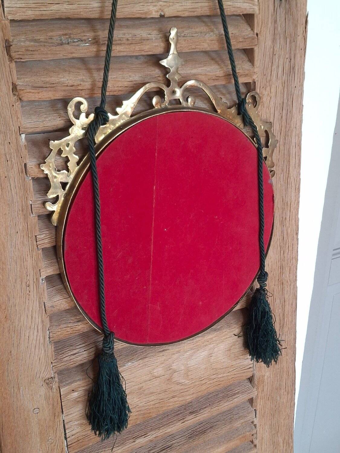 Miroir style victorien en bronze, d'epoque