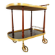 Neoclassical brass drinks trolley, 1960s