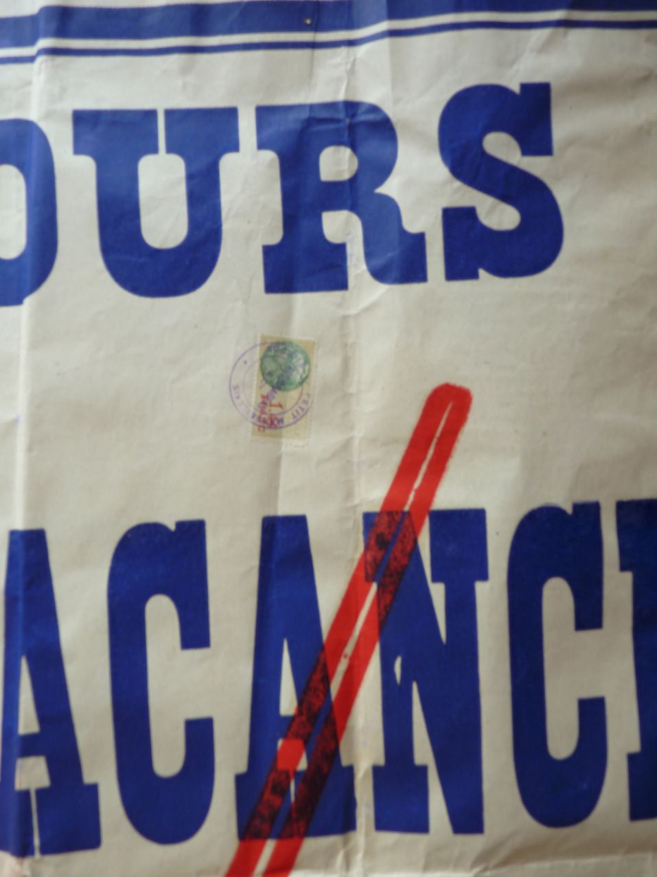 Large old poster / Vintage contest "The small Marseille" Holiday homework 60 years colour Magic' chip