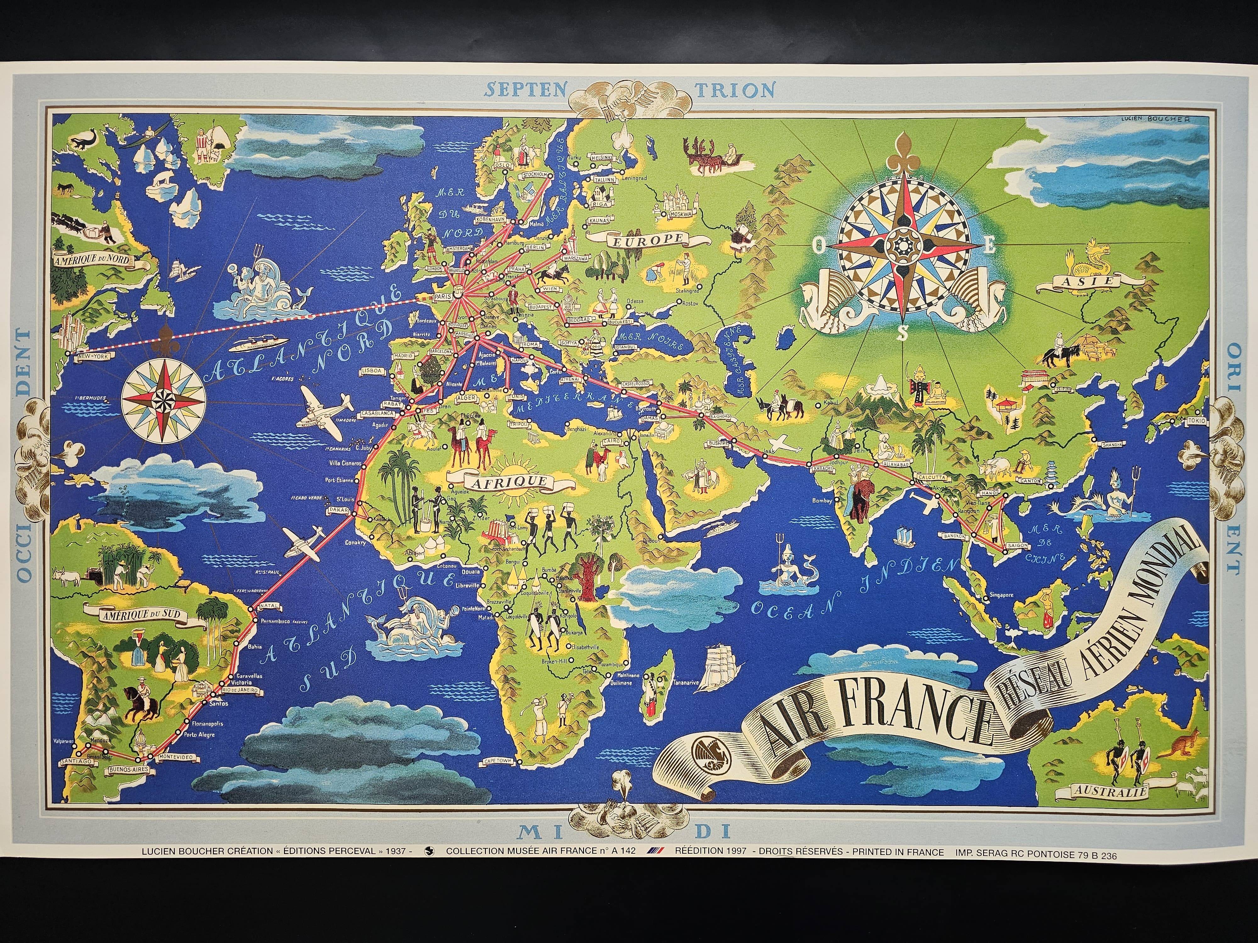 Air france poster - global air network