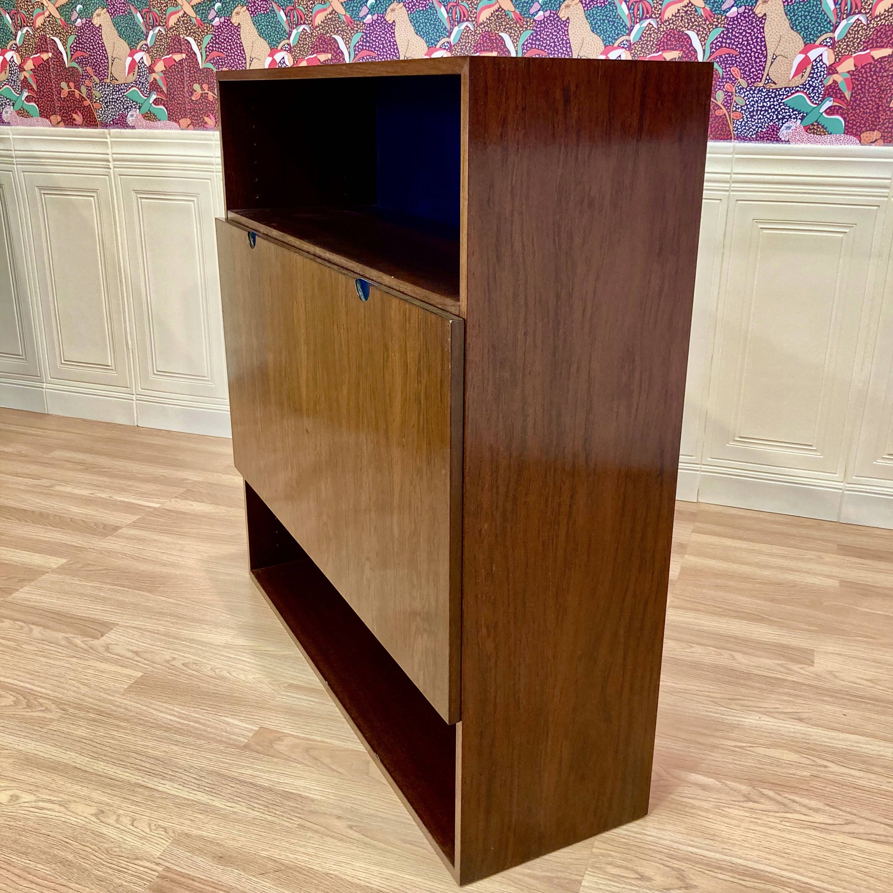 Suspended desk Scandinavian design 1950.