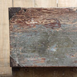 Coffee table,  wooden and metal military crate
