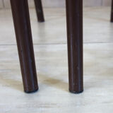 Set of 4 orange school chairs