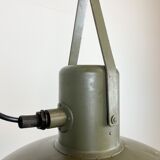 Vintage green army pendant lamp, 1960s