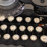 Underwood black notebook typewriter