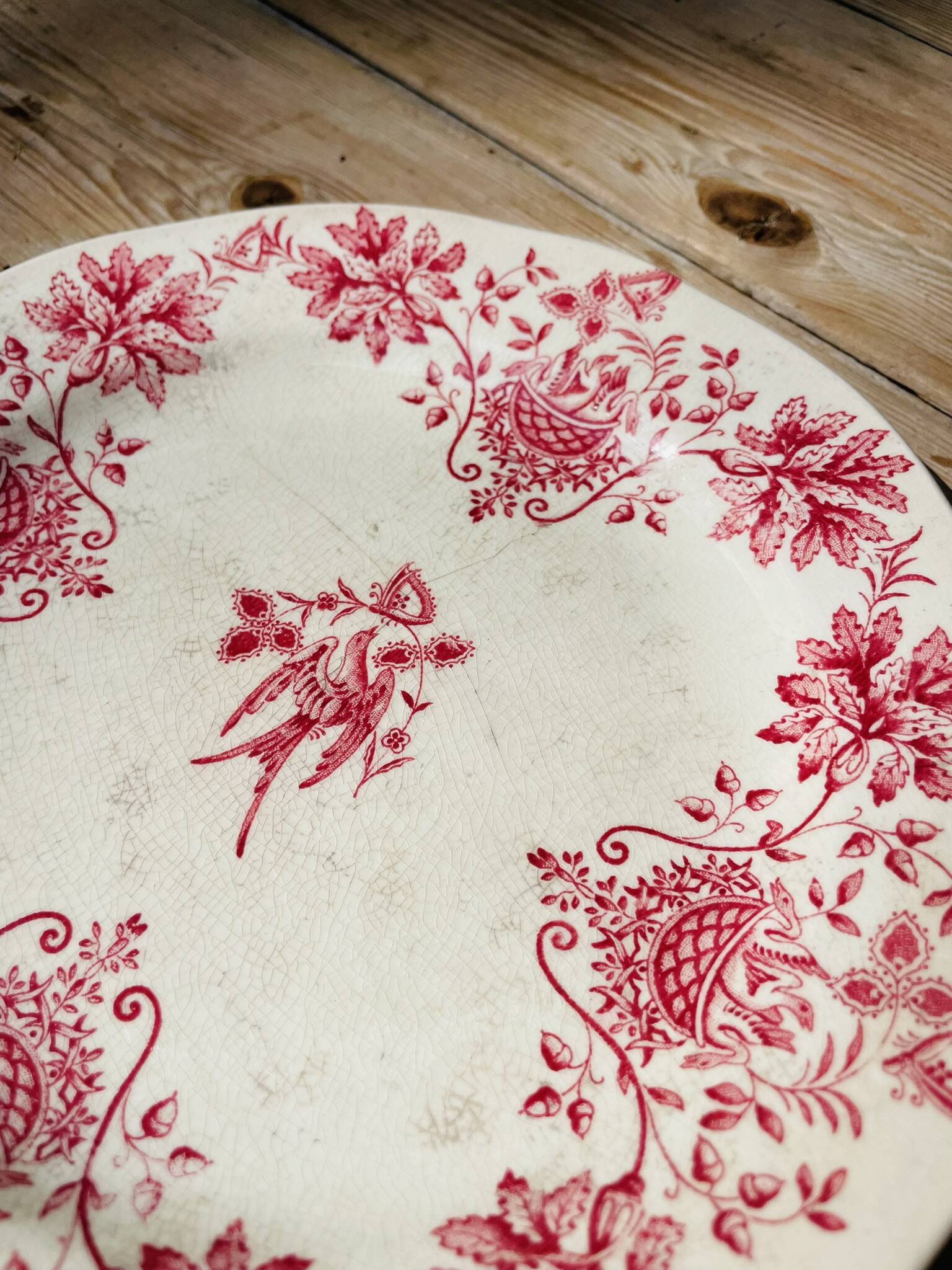 Flat ironstone plate