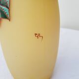 Floral-patterned decorative art vase
