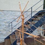 Maquette d'un navire à restaurer en bois
