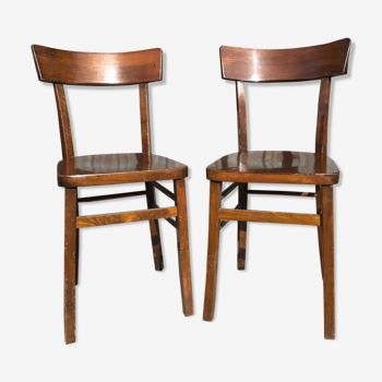 2 chaises bistrot brasserie bentwood chair