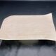 Travertine coffee table with curved corners by Claude Berraldacci. 1990s. France.