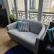 Canapé 3 places, 2 places et un fauteuil en cuir gris Calia Italia