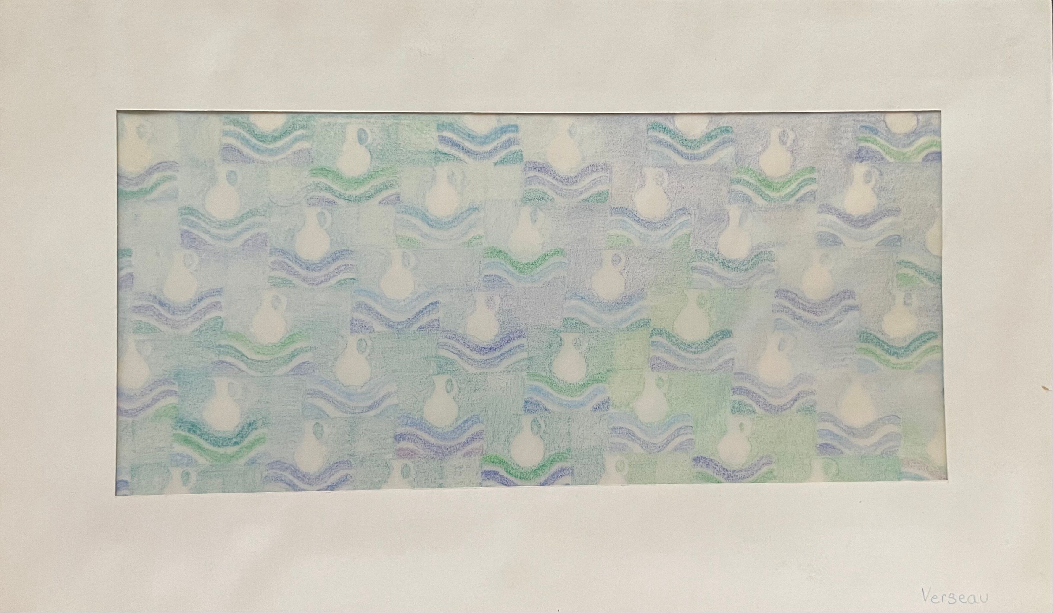 Painting drawing original work for illustration astrological sign Aquarius