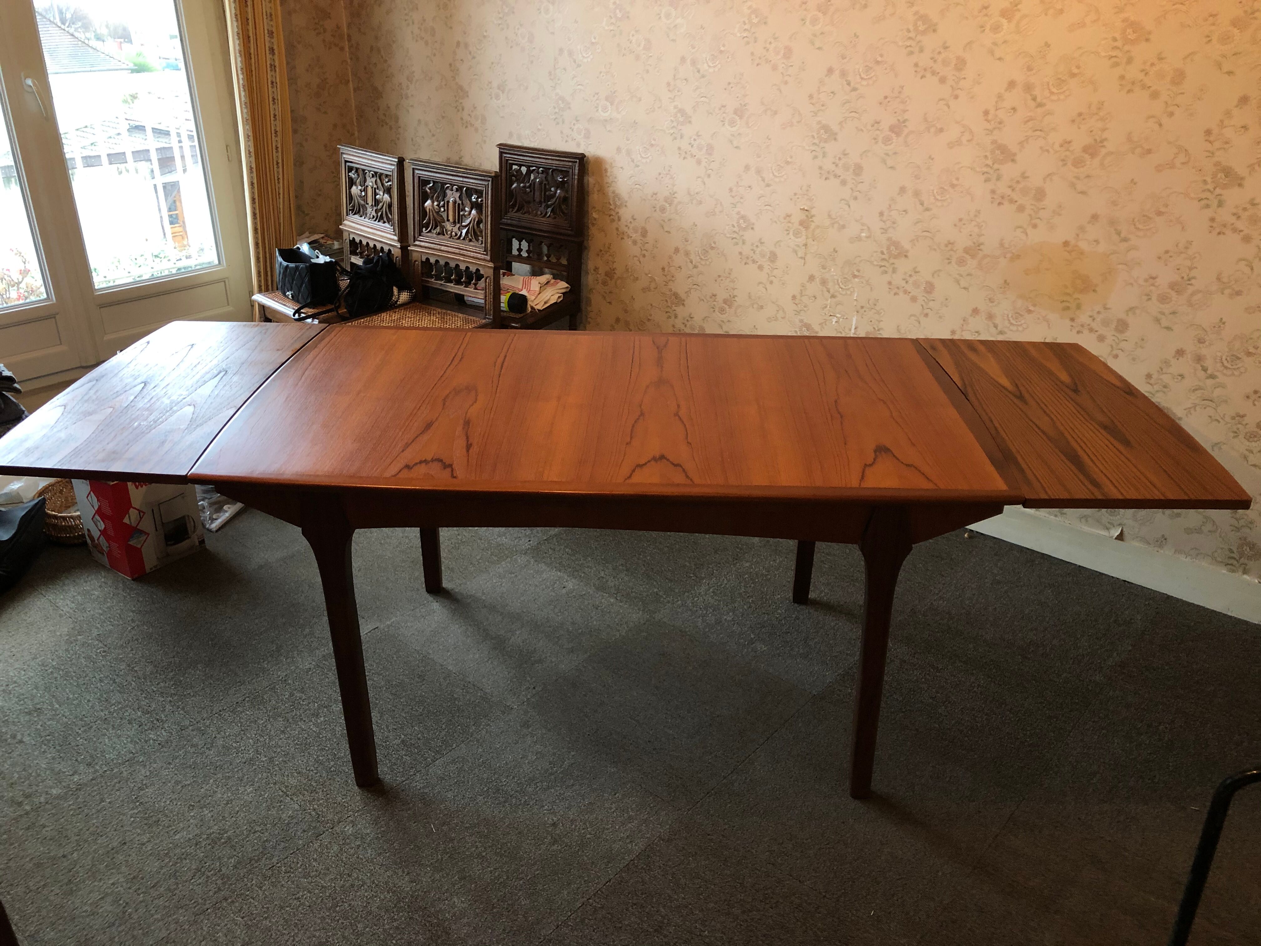 Vintage Danish extension table 1970's