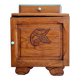 Small bedside table Art Deco wood